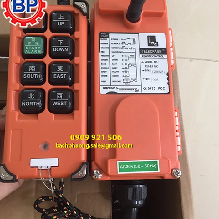 Điều khiển từ xa cầu trục điện 36V