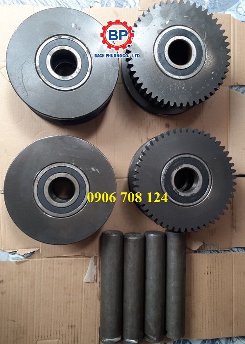 Bánh xe dầm biên D200 cầu trục 5 tấn Bánh xe dầm biên D200 cầu trục 5 tấn