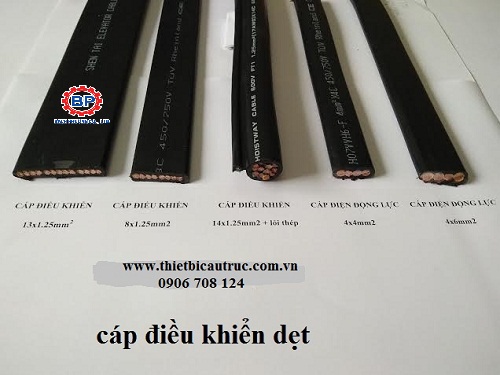 Cáp dẹt cầu trục 4C x 4 mm Cáp dẹt cầu trục 4C x 4 mm