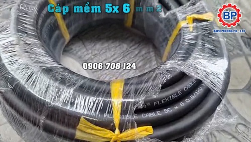 Cáp mềm Hwasan lõi bố 5x6 mm Cáp mềm Hwasan lõi bố 5x6 mm