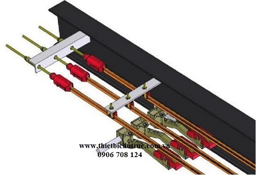 Chổi quét điện cầu trục 1P Chổi quét điện cầu trục 1P