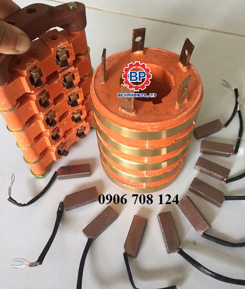 Cổ góp điện 5 pha có dây dò Cổ góp điện 5 pha có dây dò