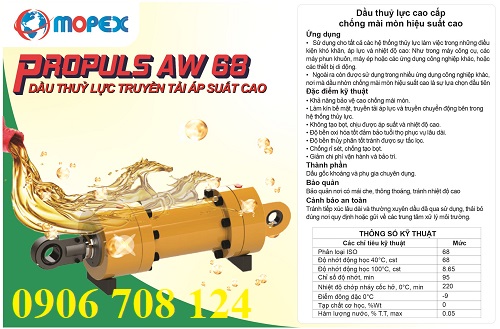 Dầu thuỷ lực truyền tải áp suất cao AW 68 Dầu thuỷ lực truyền tải áp suất cao AW 68