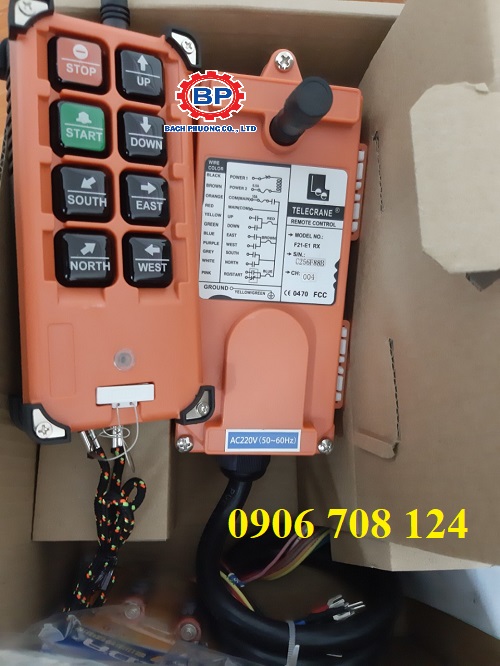 Bộ điều khiển từ xa cầu trục nguồn 220VAC Bộ điều khiển từ xa cầu trục nguồn 220VAC