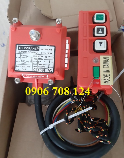 Điều khiển từ xa cầu trục 2 nút F21-2S Điều khiển từ xa cầu trục 2 nút F21-2S