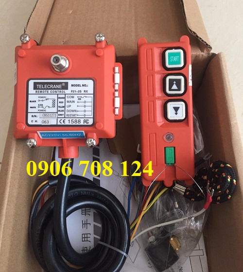 Điều khiển từ xa cầu trục 2 nút F21-2S Điều khiển từ xa cầu trục 2 nút F21-2S