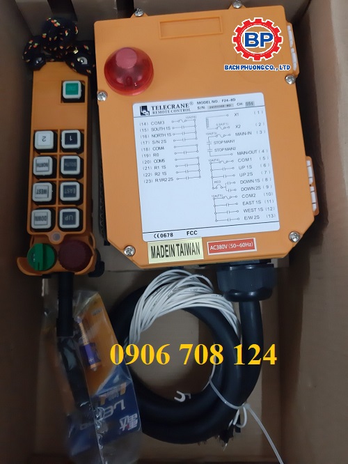 điều khiển từ xa cầu trục F24-8D điều khiển từ xa cầu trục F24-8D