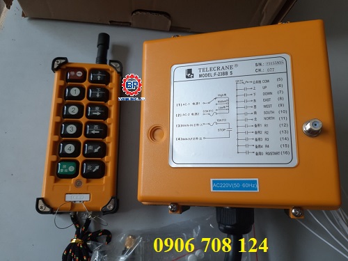 điều khiển từ xa cầu trục Telecrane F23 BB điều khiển từ xa cầu trục Telecrane F23 BB