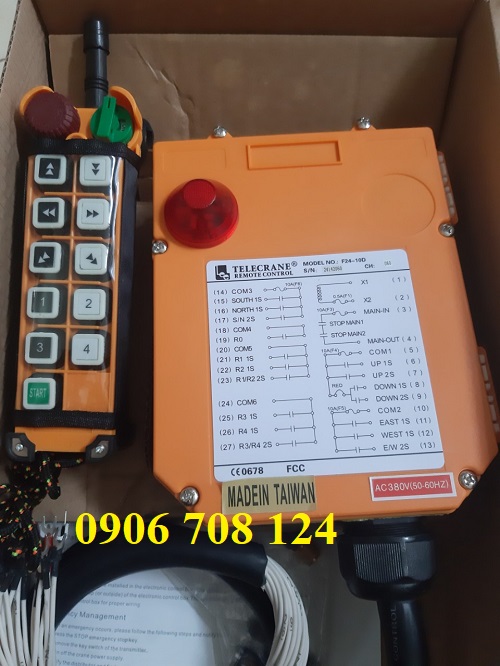 Điều khiển từ xa cầu trục F24-10D Điều khiển từ xa cầu trục F24-10D