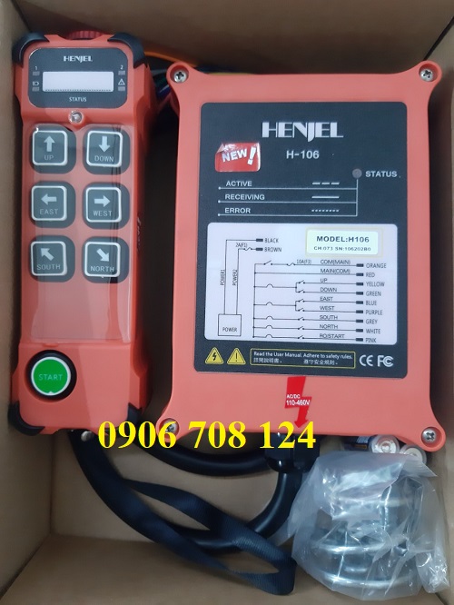 Điều khiển từ xa cầu trục Henjel H-106 Điều khiển từ xa cầu trục Henjel H-106