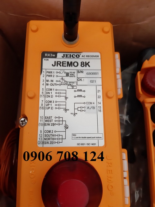 Điều khiển từ xa Jeico 8KA Hàn Quốc Điều khiển từ xa Jeico 8KA Hàn Quốc