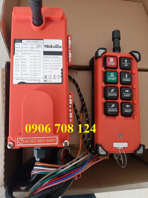 Bộ điều khiển từ xa cầu trục nguồn 220VAC Bộ điều khiển từ xa cầu trục nguồn 220VAC