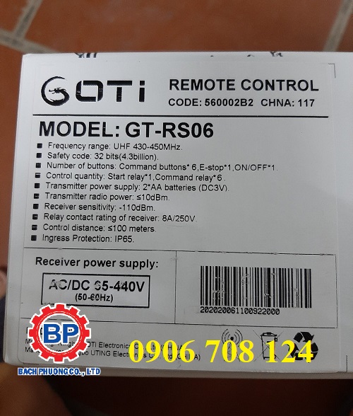 Điều khiển từ xa cầu trục ngâm nước Điều khiển từ xa cầu trục ngâm nước