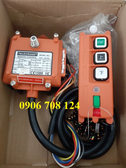 Điều khiển từ xa cầu trục 2 nút F21-2S Điều khiển từ xa cầu trục 2 nút F21-2S
