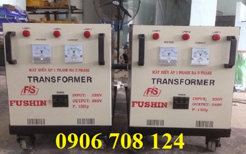Máy biến áp 1 pha 220V ra 3 pha 380V Máy biến áp 1 pha 220V ra 3 pha 380V