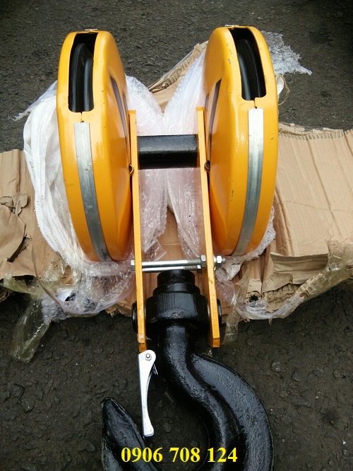 Móc cẩu cầu trục 5 tấn 2 puly Móc cẩu cầu trục 5 tấn 2 puly