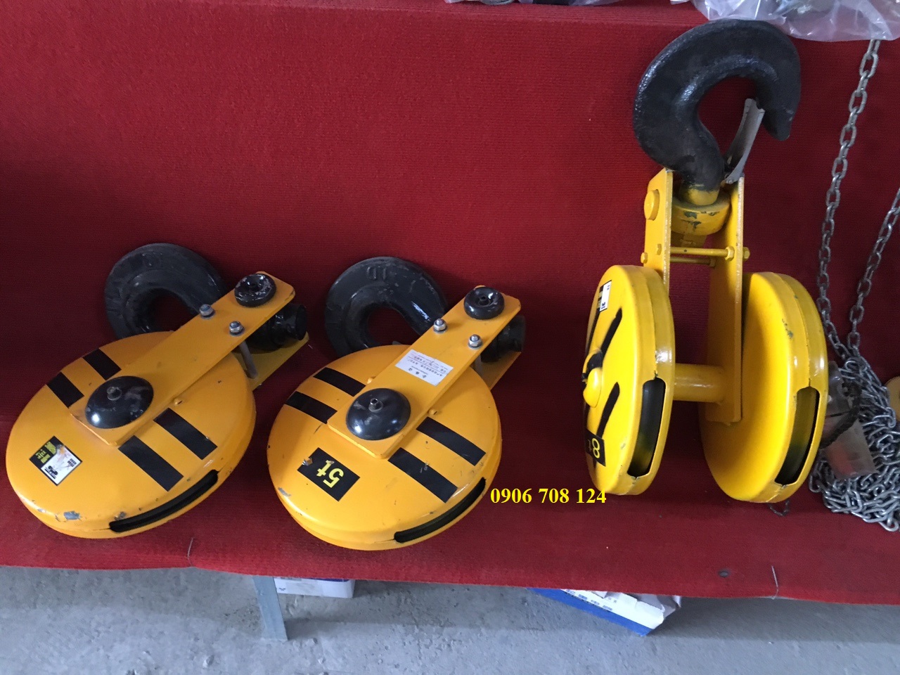 Móc cẩu cầu trục 5 tấn 2 puly Móc cẩu cầu trục 5 tấn 2 puly