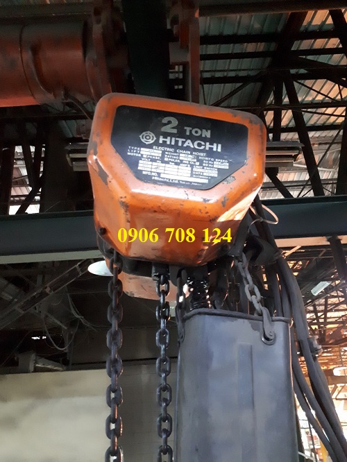 Palang xích điện Hitachi nhật cũ 2 tấn Palang xích điện Hitachi nhật cũ 2 tấn