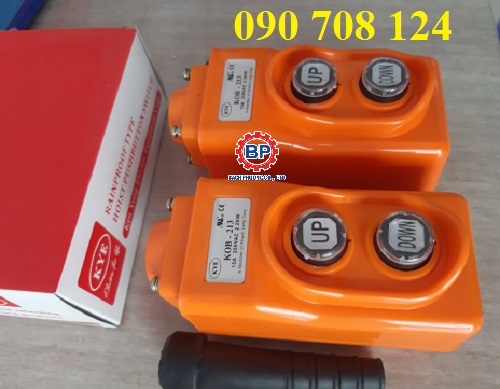 Tay bấm điều khiển cầu trục 2 nút 15A Tay bấm điều khiển cầu trục 2 nút 15A