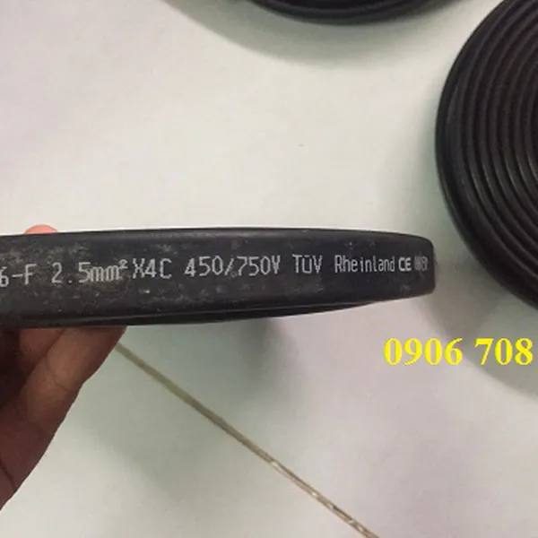 Cáp dẹt cầu trục 4C x 2.5 mm