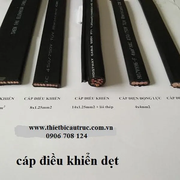 Cáp dẹt điều khiển cầu trục 8C x 1.25 mm2