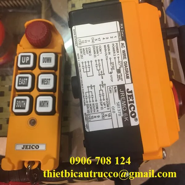 Điều khiển từ xa cầu trục JEICO JREMO 6K