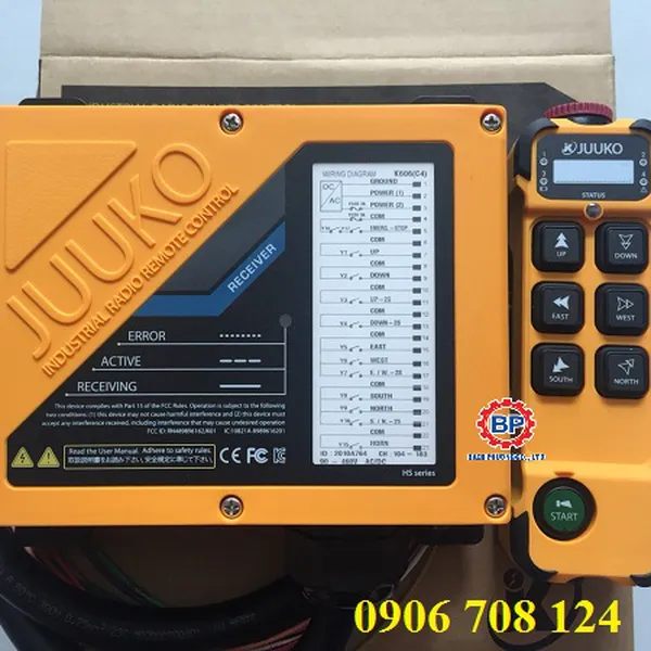 Điều khiển từ xa cầu trục Juuko K606