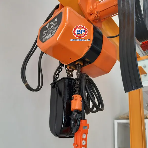 Palang xích điện 1 tấn Hitachi Nhật cũ