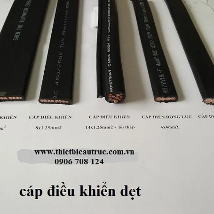 Cáp dẹt điều khiển cầu trục 8C x 1.25 mm2