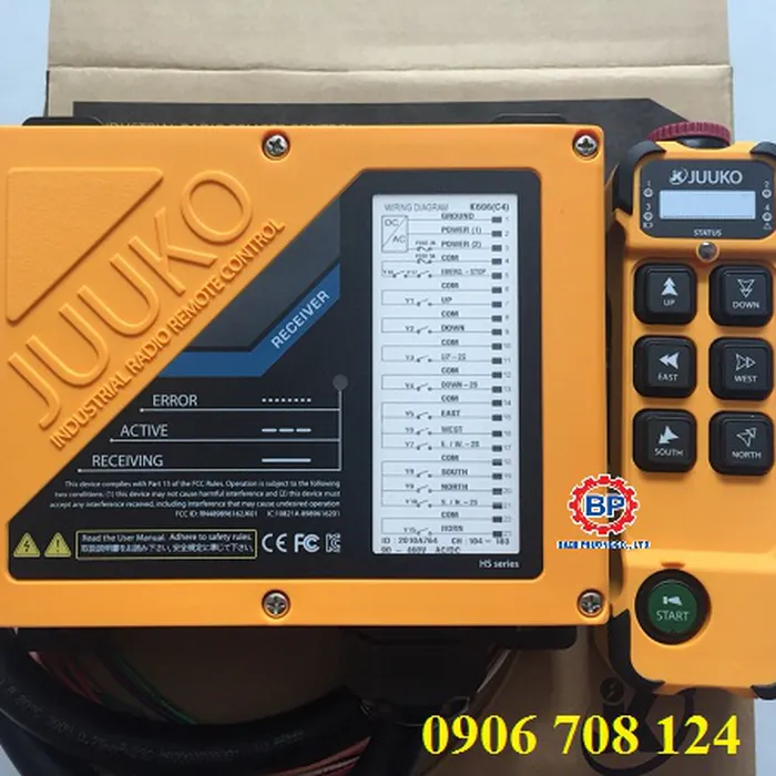 Điều khiển từ xa cầu trục Juuko K606