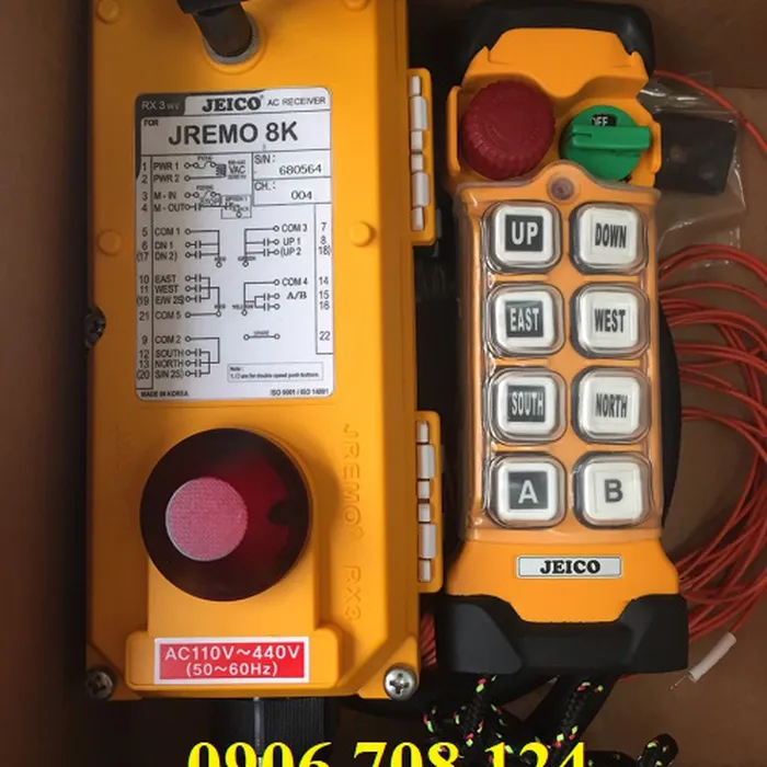 Điều khiển từ xa Jeico 8KA Hàn Quốc