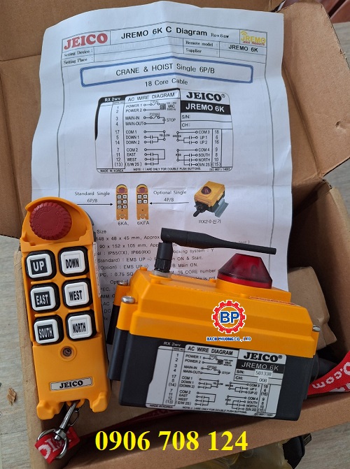 Điều khiển từ xa Jeico 6KC Điều khiển từ xa Jeico 6KC