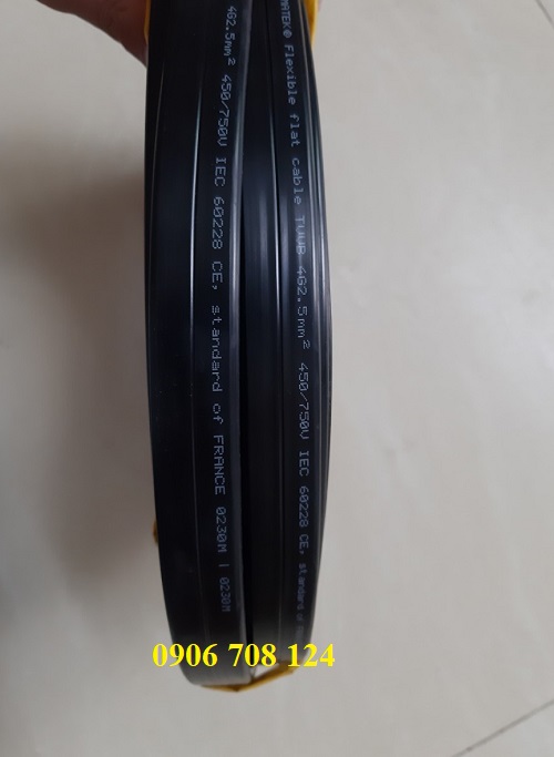 Dây điện dẹp cầu trục 4C x 2.5 mm Dây điện dẹp cầu trục 4C x 2.5 mm