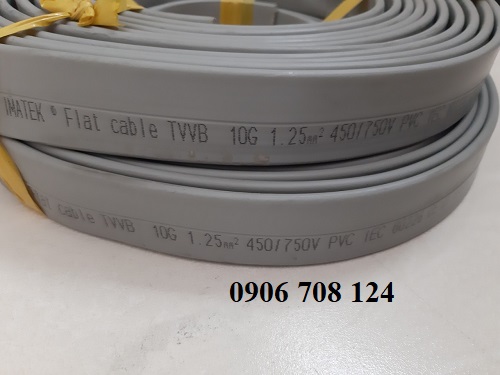 Cáp dẹp điều khiển cầu trục 10C x 1.25 mm Cáp dẹp điều khiển cầu trục 10C x 1.25 mm