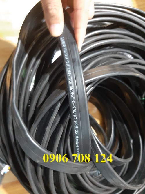 Cáp điện dẹp 4C x 1.5 mm Cáp điện dẹp 4C x 1.5 mm