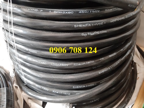 Cáp điều khiển có lõi thép chịu lực 8C x 1.5 mm Cáp điều khiển có lõi thép chịu lực 8C x 1.5 mm