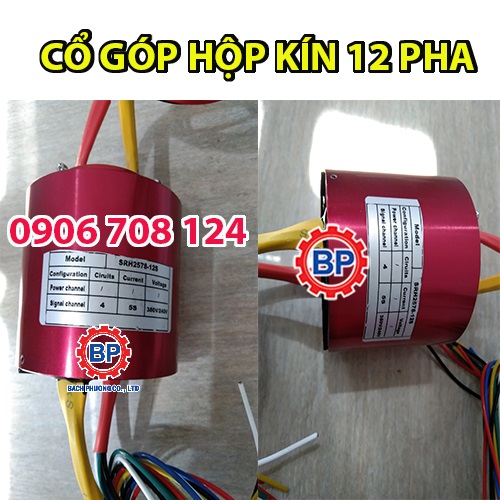 Cổ góp điện dạng kín 3 pha Cổ góp điện dạng kín 3 pha