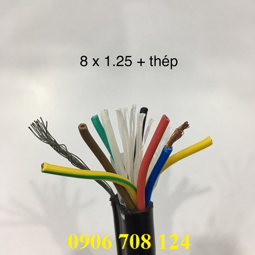 Dây cáp điều khiển cho tay bấm cầu trục Dây cáp điều khiển cho tay bấm cầu trục