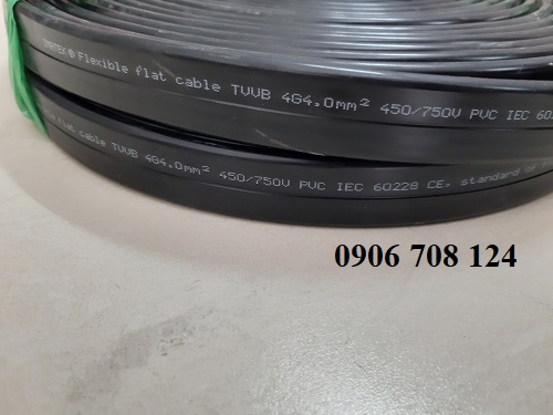 dây điện dẹp cầu trục 4C x 4.0 mm dây điện dẹp cầu trục 4C x 4.0 mm