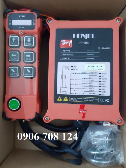 Điều khiển từ xa cầu trục 6 hướng Điều khiển từ xa cầu trục 6 hướng
