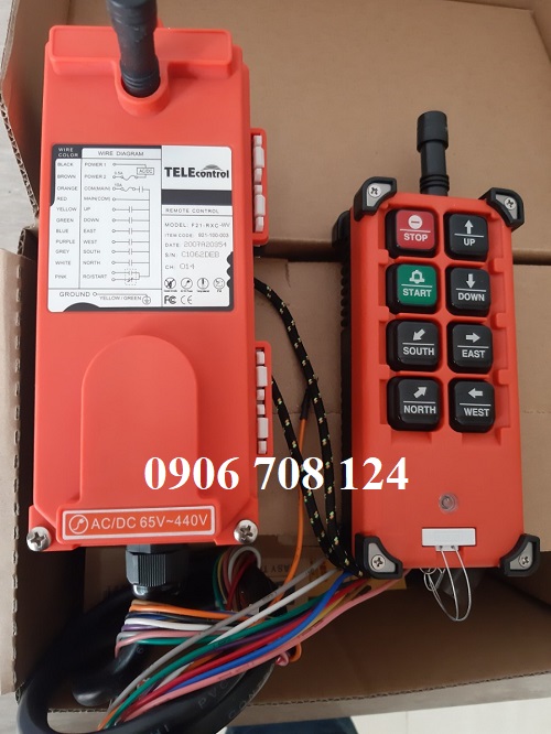 Điều khiển từ xa cầu trục 6 hướng Điều khiển từ xa cầu trục 6 hướng