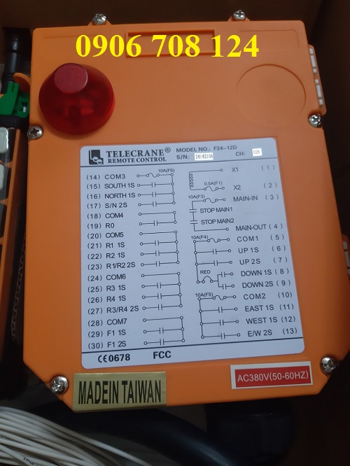 Điều khiển từ xa cầu trục F24-12D Điều khiển từ xa cầu trục F24-12D