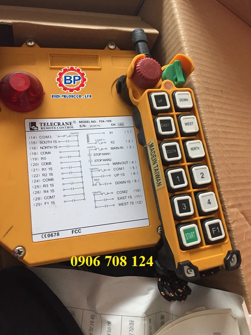 Điều khiển từ xa Telecrane F24 12S Điều khiển từ xa Telecrane F24 12S