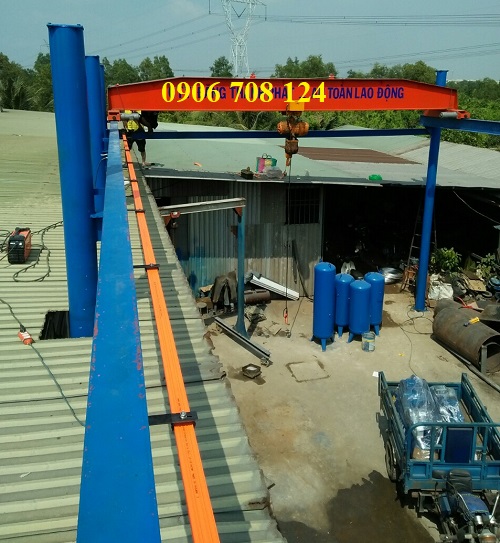 Lắp đặt kẹp treo ray điện cầu trục Lắp đặt kẹp treo ray điện cầu trục