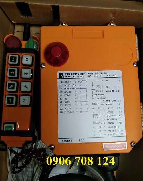Mua điều khiển từ xa Telecrane F24-8D ở đâu Mua điều khiển từ xa Telecrane F24-8D ở đâu