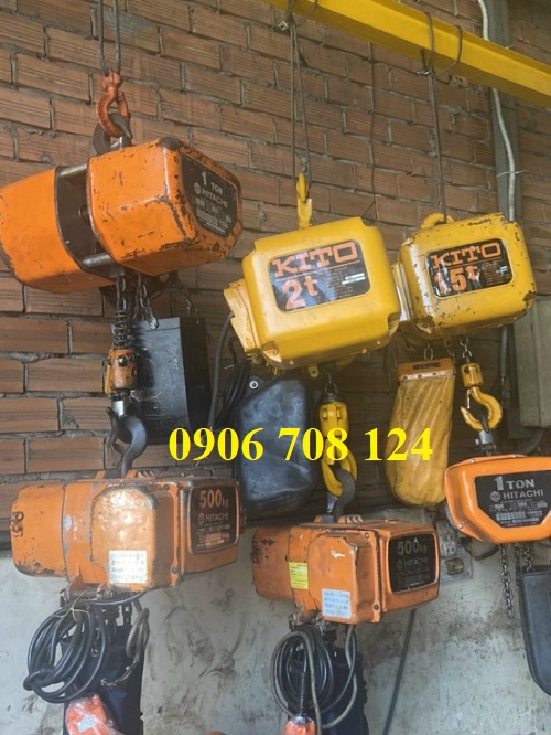 Pa lăng xích điện Hitachi 1 tấn Pa lăng xích điện Hitachi 1 tấn