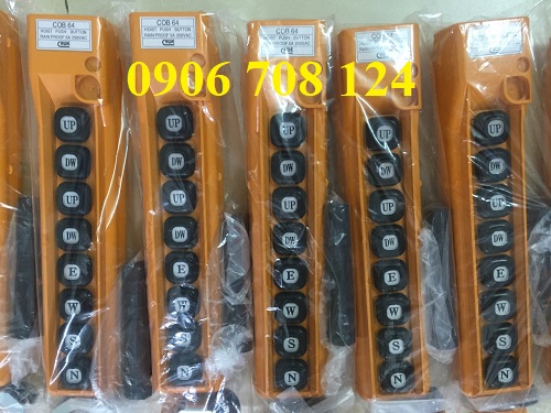 Tay bấm điều khiển cầu trục 8 nút chức năng Tay bấm điều khiển cầu trục 8 nút chức năng