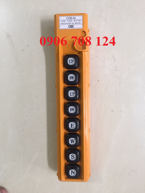 Tay bấm điều khiển cầu trục 8 nút chức năng Tay bấm điều khiển cầu trục 8 nút chức năng