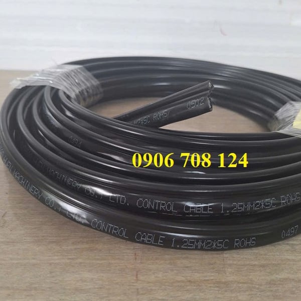 Cáp điều khiển tay bấm cầu trục 5Cx1.25 mm