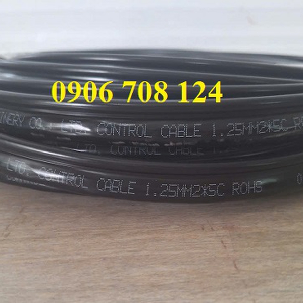Cáp điều khiển tay bấm cầu trục 5Cx1.25 mm